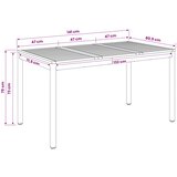  Stol za večeru u vrtu Bijela i crna 141 x 80,5 x 75 cm | shoptok.hr