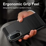 Techsuit Carbon Silicone maska za Xiaomi Redmi A7 Pro 4G – crna | shoptok.hr