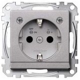 Merten SCHUKO vtičnica, aluminij, LED osvetlitev MEG2304-0460, (21225366) Cene