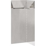vidaXL Ograja za polže srebrna 10 x 10 x 25 cm Nerjaveče jeklo | Shoptok.si