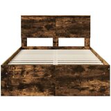  Konstrukcija postelje z vzglavjem Dimljeni oreh 120 x 200 cm, (5000103125) | Shoptok.si