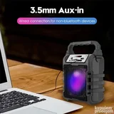 prenosivi bluetooth zvučnik sa led svetlom i fm radijom