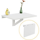 SoBuy stenska zložljiva miza bele barve v skandinavskem slogu, (20814882) | Shoptok.si