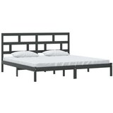  Posteljni okvir črn iz borovine 200x200 cm, (20647967) | Shoptok.si