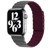  Silikonska narukvica za Apple Watch sa magnetom sivo bordo 38/40mm | Eponuda.com