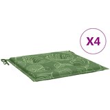  Jastučići za stolice 4 pcs Zelena i bijela 50 x 50 x 4 cm | shoptok.hr