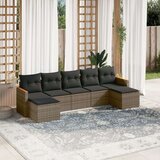  7-dijelni set vrtnih sofa sivi od poliratana | shoptok.hr