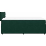 Box spring krevet s madracem tamnozeleni 80 x 200 cm baršunasti | shoptok.hr