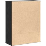 vidaXL Knjižna omara črna hrast 60x24x76,5 cm inženirski les | Shoptok.si