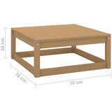  Vrtni stolček za noge 70x70x30 cm medeno rjava trdna borovina, (20675651) | Shoptok.si