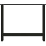  Noge za blagovaonski stol Crne 2 kom 100 x (72-73) cm Čelik | Eponuda.ba