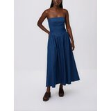 Reserved Midi haljina od trapera - plavo | shoptok.hr