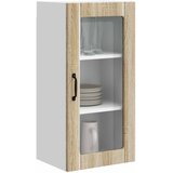  Zidni stakleni ormarić Sonoma hrast 40 x 31 x 80 cm | shoptok.hr