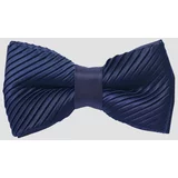 ALTINYILDIZ CLASSICS Men's Navy Blue Pleated Bow Tie