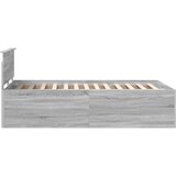  Krevetna konstrukcija s uzglavljem Siva Sonoma 120 x 200 cm | shoptok.hr