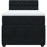 vidaXL box spring krevet s madracem crni 90x190 cm baršunasti | shoptok.hr