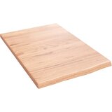  Zidna polica svjetlosmeđa 40x60x2 cm od obrađene hrastovine | shoptok.hr