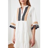 Trendyol White Embroidery and Tassel Detailed Dress | shoptok.hr