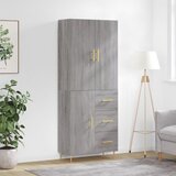 vidaXL Visoka komoda siva sonome 69 5x34x180 cm od konstruiranog drva | shoptok.hr