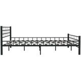 vidaXL okvir za krevet crni čelični 200 x 200 cm | shoptok.hr