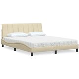  Krevet s madracem Hanko krem 160x200 cm od tkanine | shoptok.hr