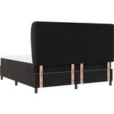 Box spring krevet s madracem Crna 200 x 180 cm Poliester | shoptok.hr