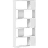 vidaXL Regal za knjige 5 razina bijeli 80,5 x 23,5 x 162,5 cm drveni | shoptok.hr