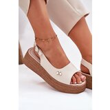 VINCEZA Womens Leather Wedge Sandals | shoptok.hr