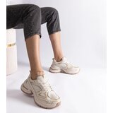 Gemre Beige sneakers on a chunky sole Adoma | Shoptok.si