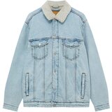 Pull&Bear Prehodna jakna moder denim | Shoptok.si