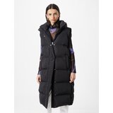 Superdry LONGLINE HOODED PUFFER GILET Crna | shoptok.hr