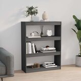 vidaXL Ormarić za knjige / sobna pregrada sivi 80x30x103,5 cm borovina | shoptok.hr