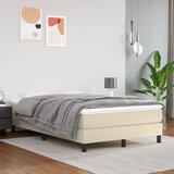 vidaXL madrac s džepičastim oprugama krem 120x200x20cm umjetna koža | shoptok.hr
