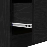 vidaXL kabinet za umivaonik crni hrast 40x37x59 cm inženjersko drvo | shoptok.hr