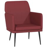  Fotelj vinsko rdeč 61x78x80 cm umetno usnje, (20929574) | Shoptok.si