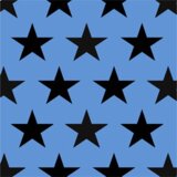 The Unique Paper Company Happy Birthday - Ukrasni papir tabak - Happy Birthday, Black Star on Bright Blue | Eponuda.com