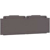 vidaXL Vzglavna stranica siva 160 cm umetno usnje, (21142507) | Shoptok.si