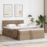  Krevet s prostorom za pohranu s LED-om Kapućino 140 x 190 cm | shoptok.hr