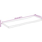 Stolna ploča 110x40x3,8 cm pravokutna od bagrema s živim rubom | shoptok.hr