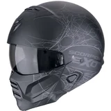 exo-combat ii spiderweb matt black silver kaciga