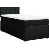 Maison Chic Box spring postelja - Vzmetna postelja z vzmetnico črn 90x190 cm blago SL10245, (21885973) Cene