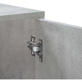 vidaXL Kotna omarica betonsko siva 200x40x45 cm iverna plošča | Shoptok.si