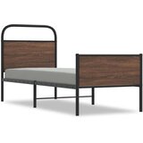 vidaXL Posteljni okvir brez vzmetnice 80x200 cm rjav hrast inž. les | Shoptok.si