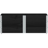  Okviri za palete 3 kom crni 150x50 cm od masivne borovine | Eponuda.com