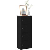 vidaXL Knjižna omara črna hrast 40x24x102 cm inženirski les Cene
