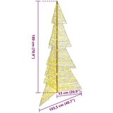 vidaXL Božično drevo med 240 LED Toplo bela 180 cm PET | Shoptok.si