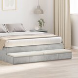 vidaXL predali za posteljo v betonsko sivi barvi - 135x36.5x16.5 cm iz vezanega lesa cene