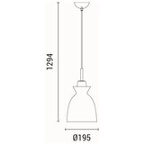  Luster na sajli SIMPLO 1xE27/15W/230V, zelena, prečnik 19,5 cm | Eponuda.com
