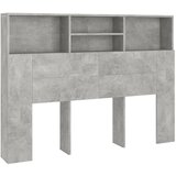 Maison Chic vzglavna omarica - nočna omarica - posteljna omarica betonsko siva 140x19x103,5 cm, (21705625) Cene