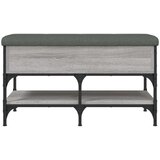  Klupa za cipele siva boja hrasta 82x42x45 cm konstruirano drvo | shoptok.hr